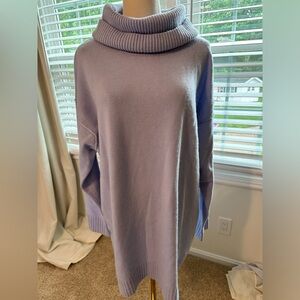NWT, Athleta Bayshore Wool Cashmere Tunic, size XL, lavender